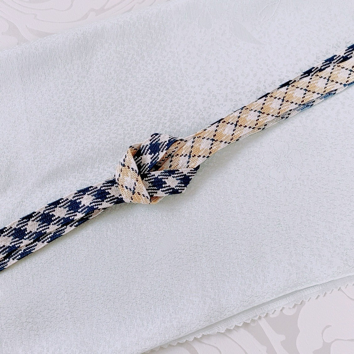 正絹手組み夏の帯締め