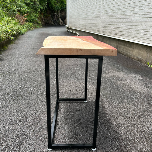 カエデの一枚板レジンテーブル・デスク CN5 サイドテーブル 金井工房