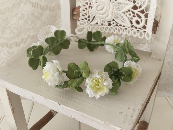 ドール用シロツメクサの花冠(L) その他人形 PAPER MOON 通販