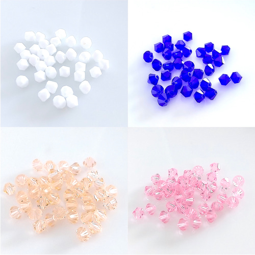 スワロフスキー4mm 50個 #5301 ソロバン ビジュー・クリスタル M スワロフスキー4mm 50個 #5301 ソロバン ビジュー・クリスタル M
