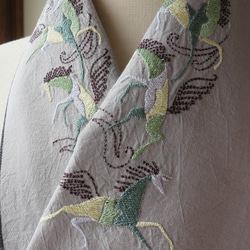 刺繍半襟：時の馬 4枚目の画像