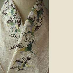 刺繍半襟：時の馬 7枚目の画像