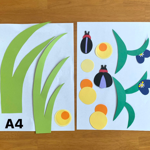 6月 ホタル 露草 保育園 幼稚園 高齢者施設 壁面 その他素材 minju