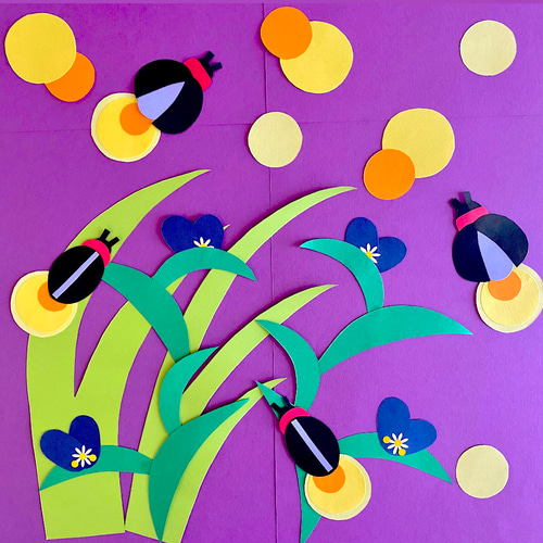 6月 ホタル 露草 保育園 幼稚園 高齢者施設 壁面 その他素材 minju