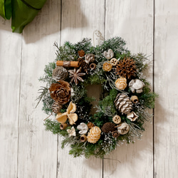 17.クリスマスリース クリスマスリース no.17 直径20cm プリザーブドフラワー MUM FLOWERS