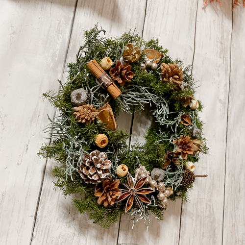 ★貴重　未使用　ピンクハウス クリスマス　柊　花　3種リボン　リース 楽天市場】クリスマスリース 40cm クリスマス飾り ピンク 花輪 雪