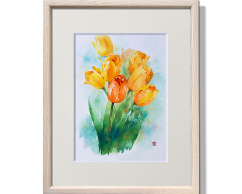 大人気の 薔薇 花 HaRu Amazon.co.jp: ばら 絵画 原画 真作 1点