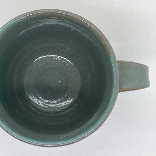 マグカップ 〜レトロな翠貫入釉〜 マグカップ きなつき kina