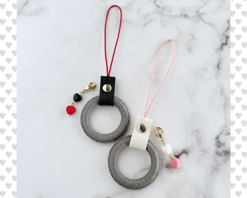 ハンドメイド ピアス バイカラー ブラック ベージュ 栃木 レザー