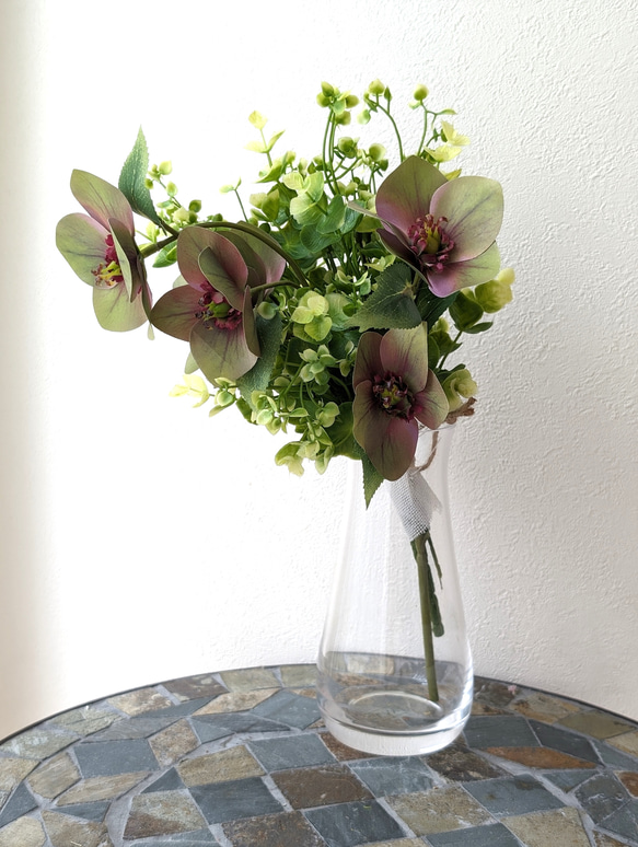 ドライフラワー☆アンティークアートアレンジメント☆紫陽花