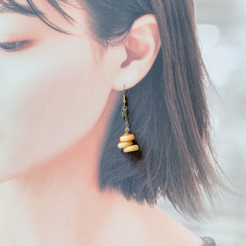 リニューアル】メロンソーダとホットケーキのピアス イヤリング ピアス