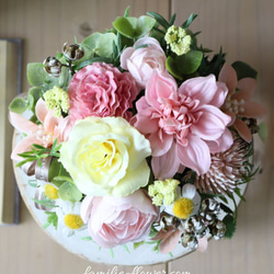 造花アレンジメント│かわいい♪造花ギフト｜誕生日プレゼント│枯れない花 3枚目の画像