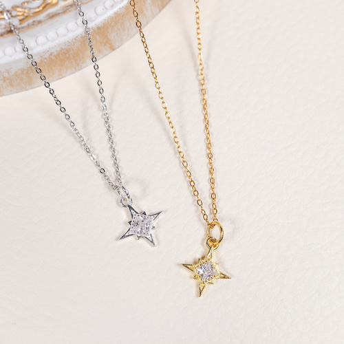 ネックレス レディース H&Cキュービックジルコニア PLUSTER