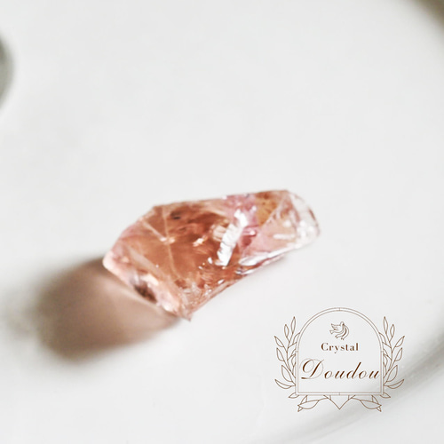 小物などお買い得な福袋 アンダラクリスタル Crystal 天然石 〔sa3615〕 ドラジェピンク 置物