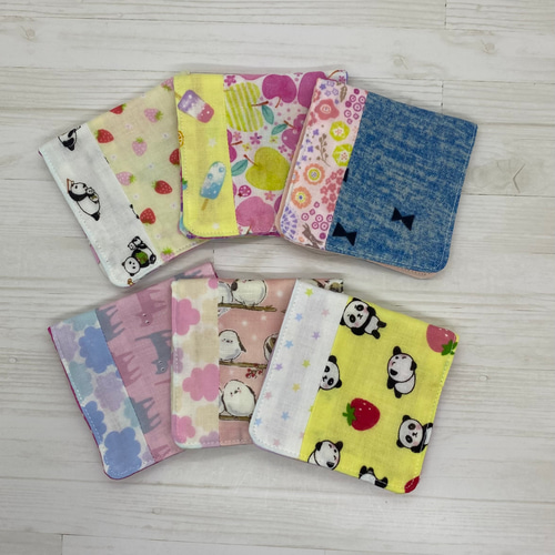 13. ガーゼハンカチ ハーフサイズ ハンカチ・手ぬぐい ルビルビ 通販