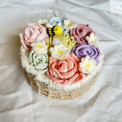 イタリア製 輸入雑貨 カポディモンテ焼き 磁花 本物 ローズ リビング