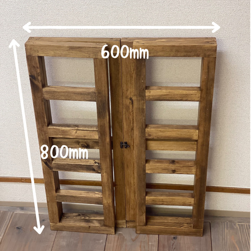 ららん / マルシェ什器 木製棚 シェルフ 折りたたみ什器 折りたたみ什器(棚板2枚) 棚・シェルフ・ラック はれるや 通販