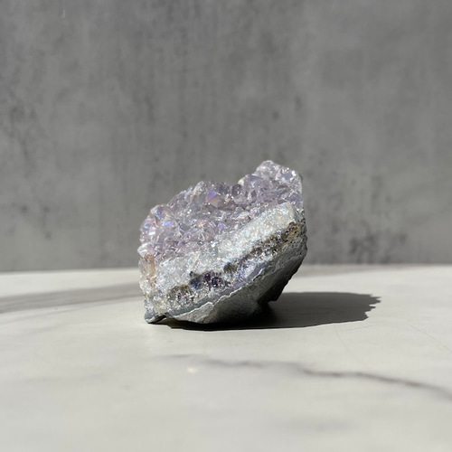 オーラ加工》【ブラジル産 アメジスト クラスター】③ 鉱物 天然石 紫