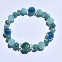 フィー♡カイヤナイト デザインブレスレット 極上品】カイヤナイトブレスレット ブレスレット 円と縁 by.TAMAKO