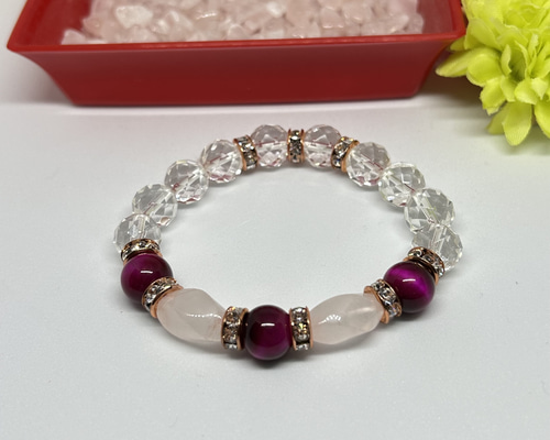 人気❤︎ピンクタイガーアイ 可愛すぎる天然石 ローズクォーツ