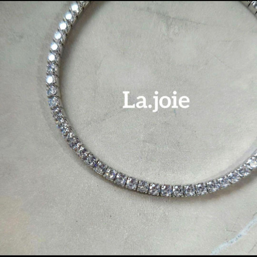 最高品質 人工ダイヤモンド sona diamant テニスブレスレット