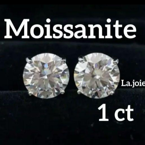 【第1位獲得！】 】人工ダイヤモンド 1ct 最高品質 ピアス 4爪 モアサナイト アクセサリー
