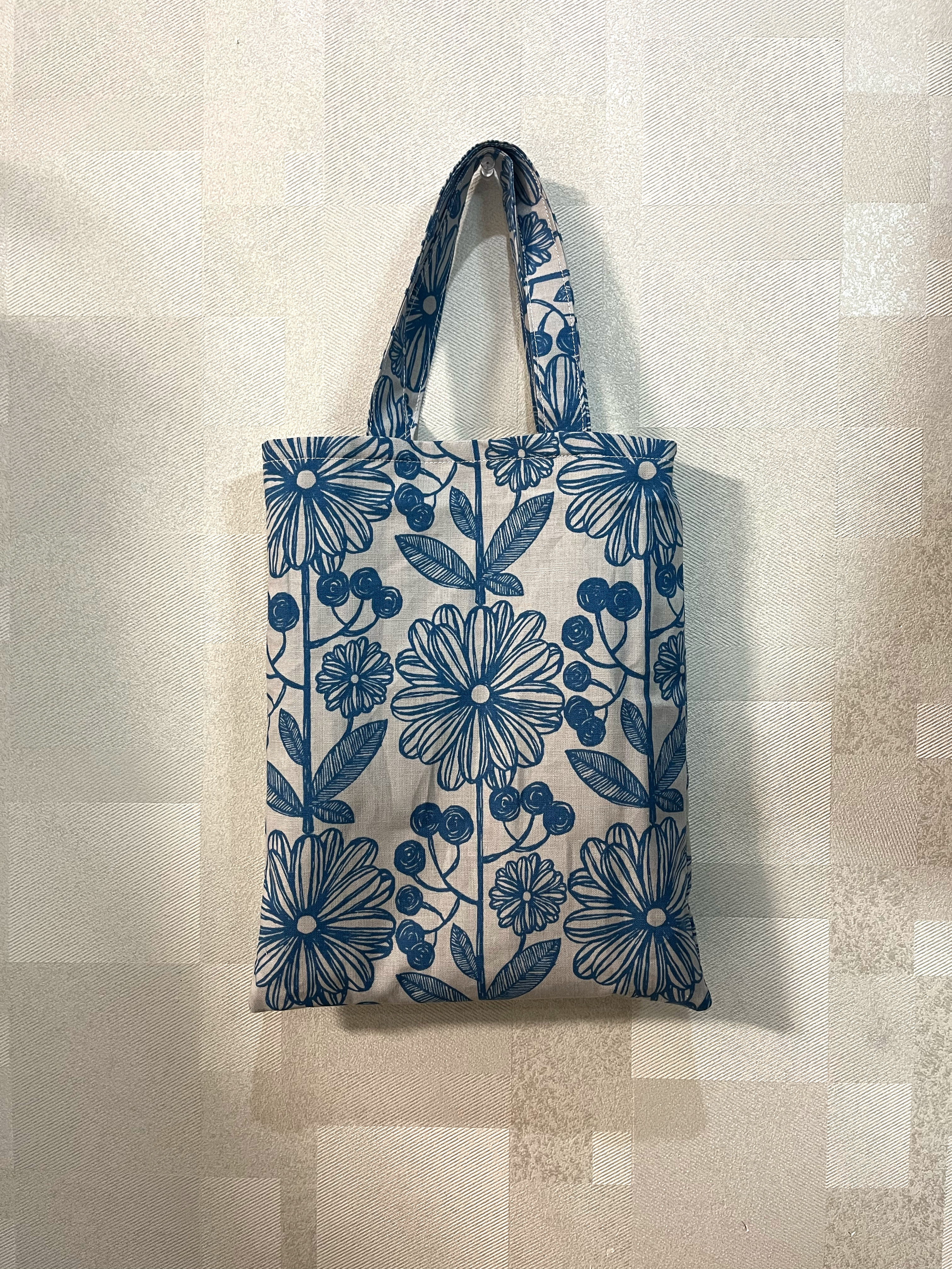 ハンドメイド ぺたんこトートバッグ ミニバッグ ミニトート