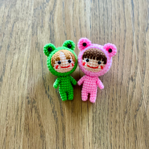 小さな着ぐるみあみぐるみ♪*かえるちゃん* あみぐるみ amidoki
