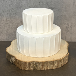 イチゴのクレイケーキ 2段飾り付き バースデー 誕生日 ウェディング