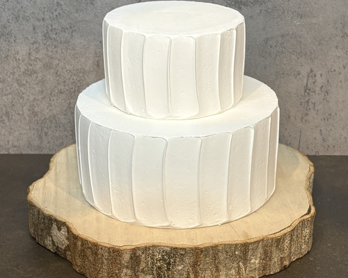 クレイケーキ 2段ケーキ ストライプ Φ10cm Φ15cm 雑貨・その他 w.nana