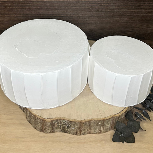 クレイケーキ 2段ケーキ 土台のみ ストライプ Φ10cm Φ15cm 雑貨 クレイケーキ 2段ケーキ 土台のみ ストライプ Φ10cm Φ15cm 雑貨