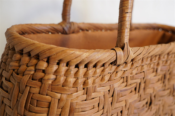 山葡萄　籠　カゴ　かごバック　やまぶどう 亀甲編み かご バック 