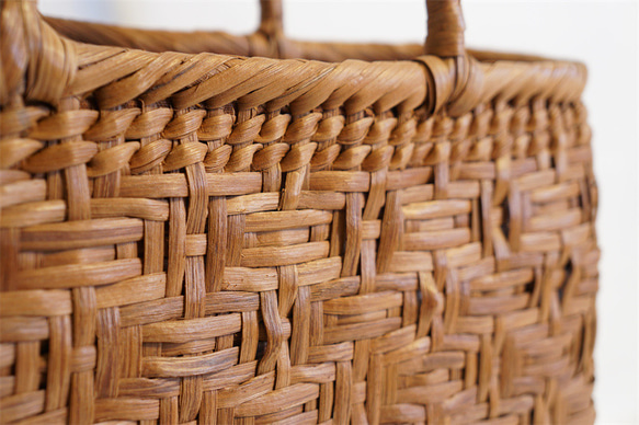 山葡萄　籠　カゴ　かごバック　やまぶどう 亀甲編み かご バック 