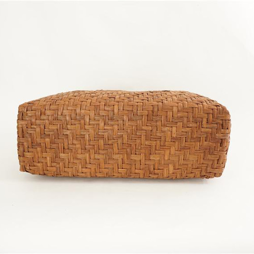 Lサイズ 山葡萄 蔓 かごバック かご 籠 巾着 網代編み 職人の手作り