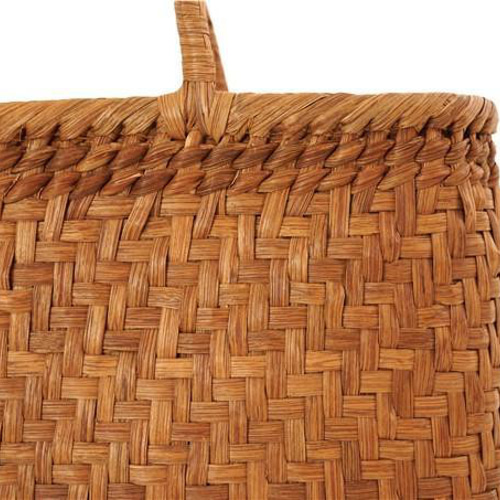 Lサイズ 山葡萄 蔓 かごバック かご 籠 巾着 網代編み 職人の手作り