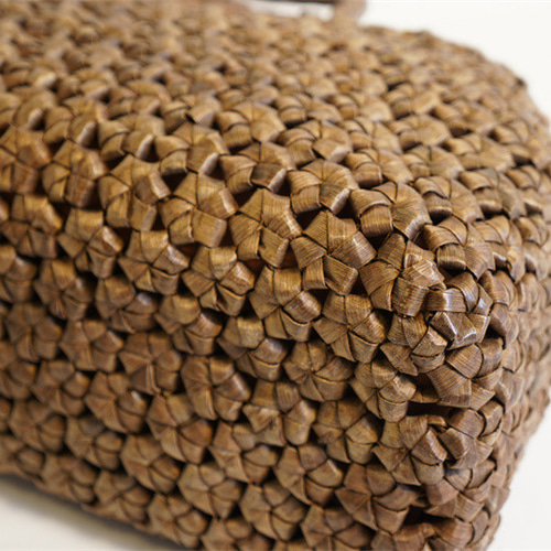 山葡萄 籠 胡桃木 くるみかごバック （六角花編み）かご バック・やま