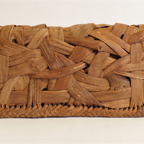 大乱れ編み 長財布 籠 カード入れ レザー ハンドメイド山葡萄 かご