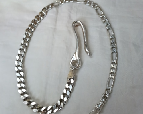 シルバー925 唐草 ウォレットチェーン ショート キーリング K2 通販