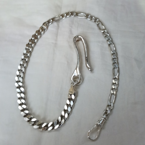 シルバー925 唐草 ウォレットチェーン ショート キーリング K2 通販