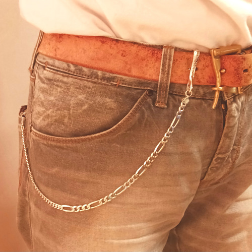 シルバー925 唐草 ウォレットチェーン ショート キーリング K2 通販