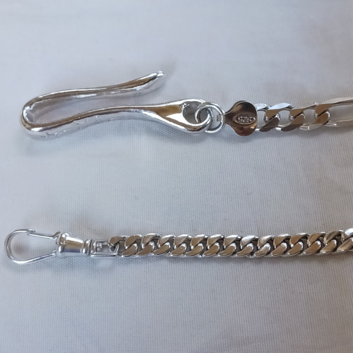 シルバー925 唐草 ウォレットチェーン ショート キーリング K2 通販