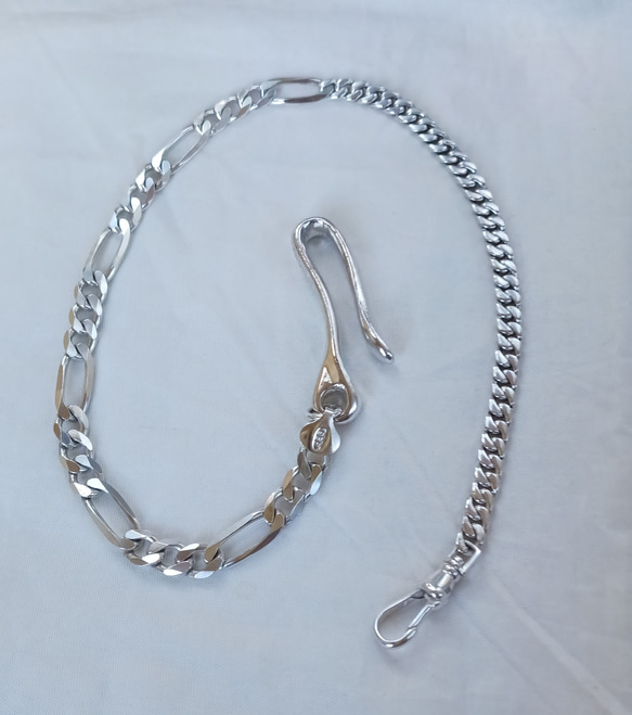 シルバー925 唐草 ウォレットチェーン ショート キーリング K2 通販