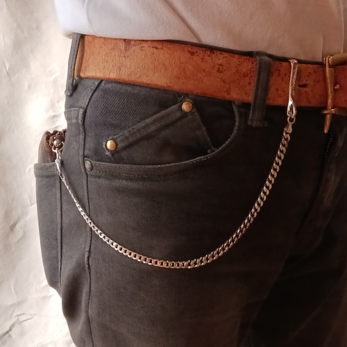 シルバー925 唐草　ウォレットチェーン　ショート シルバー925 唐草 ウォレットチェーン ショート キーリング K2 通販