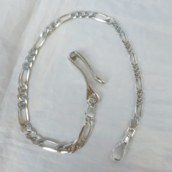 シルバー925 唐草 ウォレットチェーン ショート キーリング K2