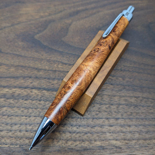 新作】花梨瘤杢 シャープペンシル No.570 ペン・筆記用具 工房 TAISHI