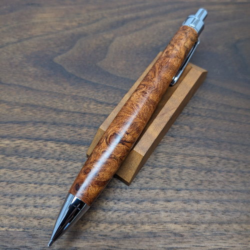 新作】花梨瘤杢 シャープペンシル No.570 ペン・筆記用具 工房 TAISHI