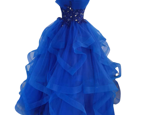 カラードレス 青 二次会 花嫁 フォーマルドレス ロングドレス