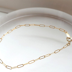 14kgf 長さが選べるチェーンブレスレット ゴールドフィルド シンプル
