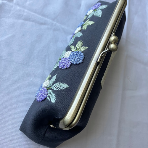モロッカン風】インド刺繍リボンでつくるがま口ペンケースキット