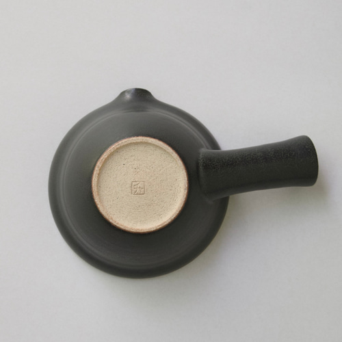 新茶器 急須フタリ KURO【信楽焼の急須】黒 二人用 絞り出し式